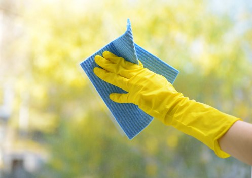 Professional carpet cleaners in Bromley with safety gear and equipment