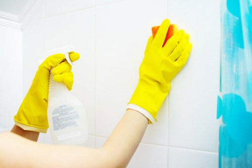 Clean and refreshed carpet flooring after treatment